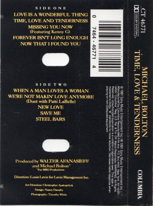 Michael Bolton : Time, Love & Tenderness (Album)