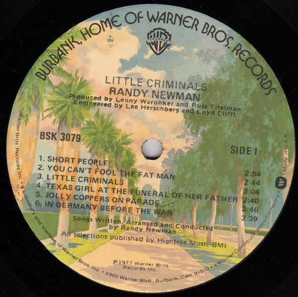 Randy Newman : Little Criminals (LP,Album)