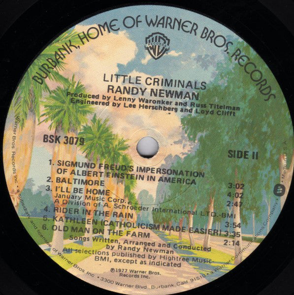 Randy Newman : Little Criminals (LP,Album)