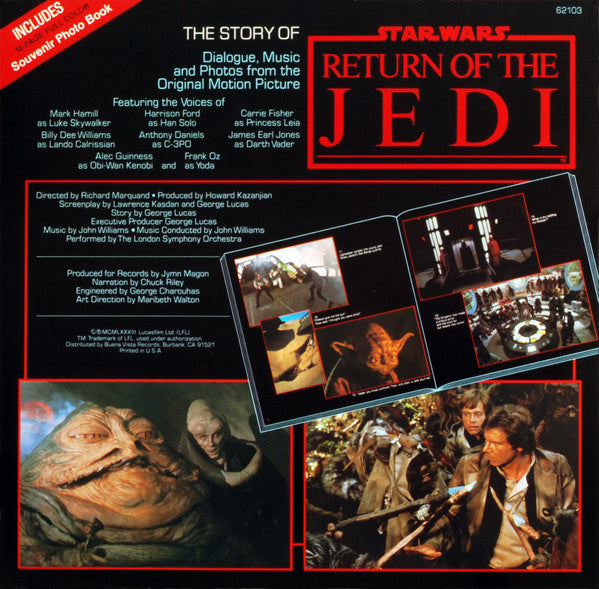 Original Star Wars Cast, The , With Narration By Chuck Riley : The Story Of Return Of The Jedi (LP)