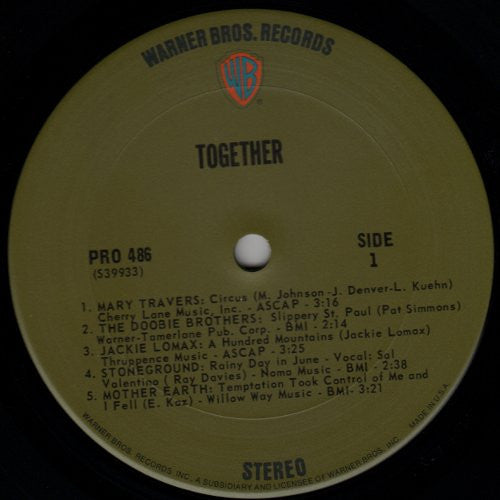Various : Together (LP,Compilation,Stereo)