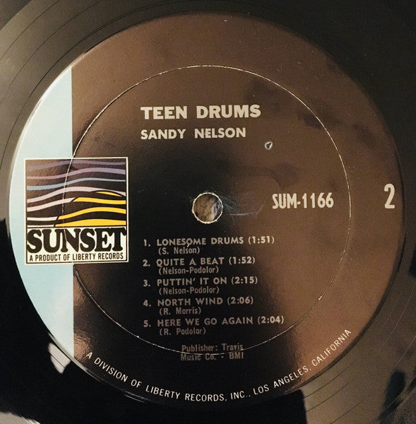 Sandy Nelson : Teen Drums (LP,Album,Mono)