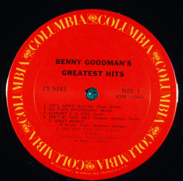 Benny Goodman : Benny Goodman's Greatest Hits (LP,Compilation,Reissue,Stereo)