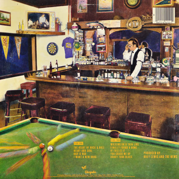 Huey Lewis & The News : Sports (LP,Album,Stereo)