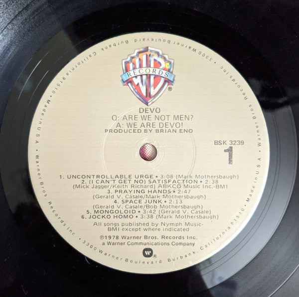 Devo : Q: Are We Not Men? A: We Are Devo! (LP,Album)