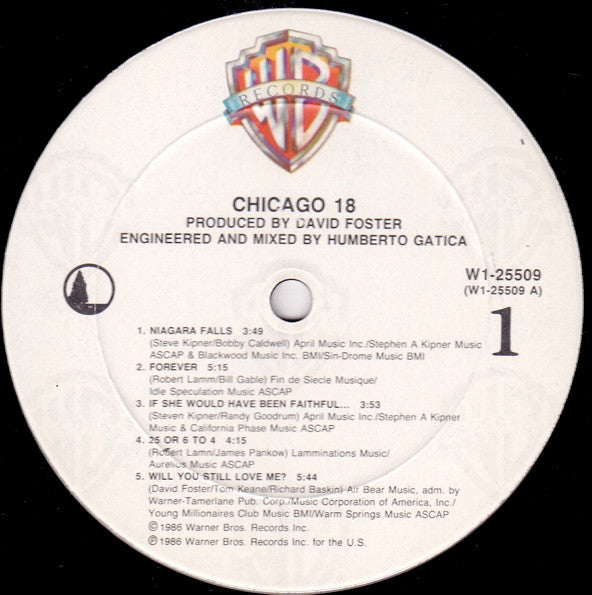 Chicago (2) : Chicago 18 (LP,Album,Club Edition)