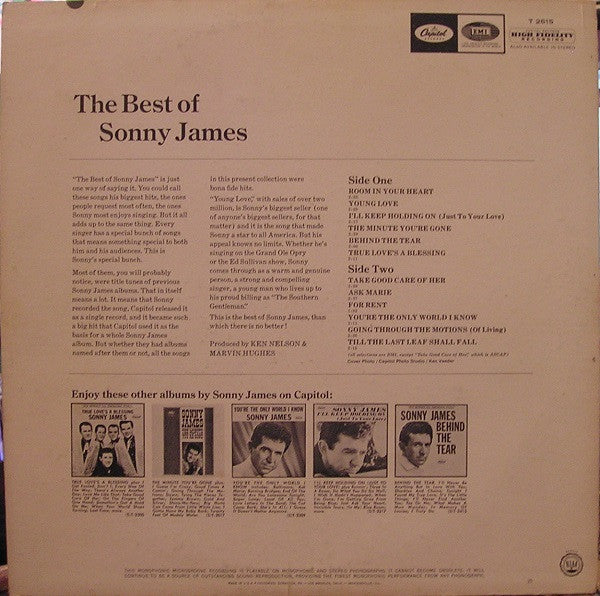 Sonny James : The Best Of Sonny James (LP,Compilation,Mono)