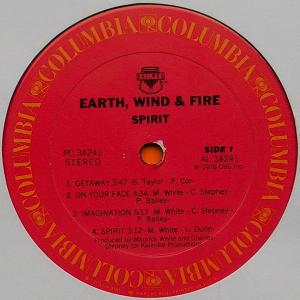Earth, Wind & Fire : Spirit (LP,Album,Stereo)