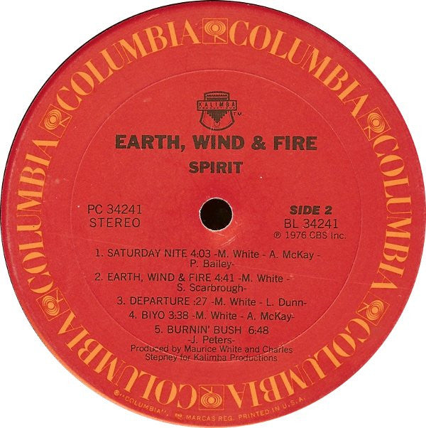 Earth, Wind & Fire : Spirit (LP,Album,Stereo)