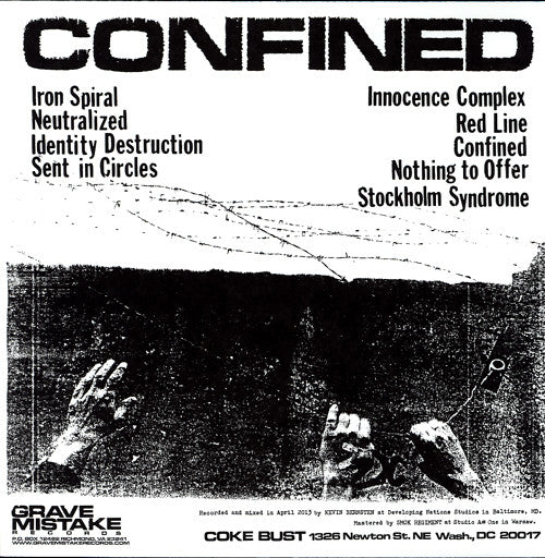 Coke Bust : Confined (12",45 RPM,Album)