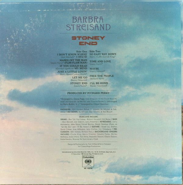 Barbra Streisand : Stoney End (LP,Album,Stereo)