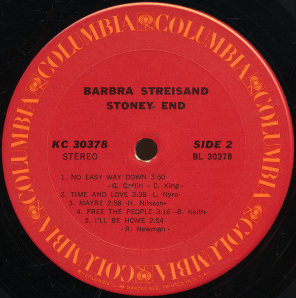 Barbra Streisand : Stoney End (LP,Album,Stereo)