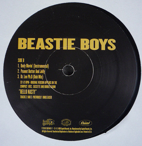 Beastie Boys : Body Movin' (12",33 ⅓ RPM)