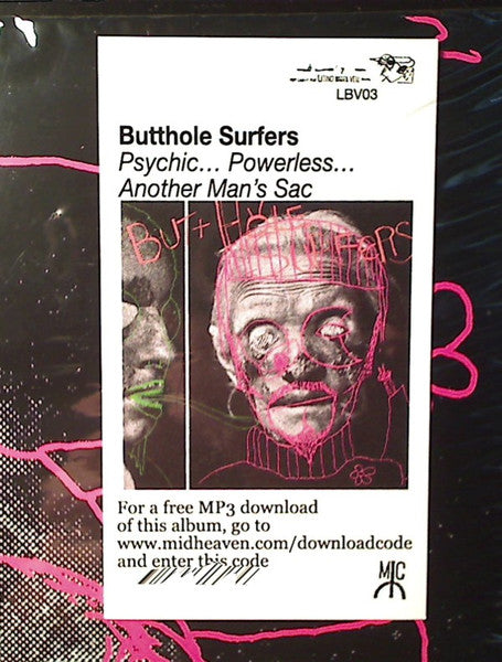 Butthole Surfers : Psychic... Powerless... Another Man's Sac (LP,Album,Reissue,Remastered)