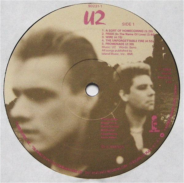 U2 : The Unforgettable Fire (LP,Album,Stereo)
