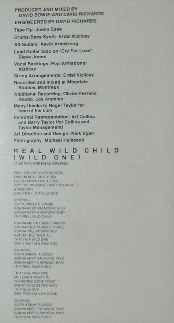 Iggy Pop : Blah-Blah-Blah (Album)