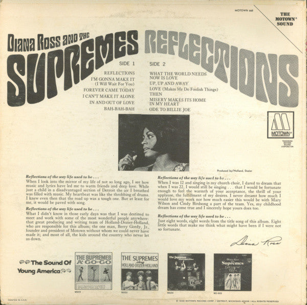 Supremes, The : Reflections (LP,Album,Stereo)