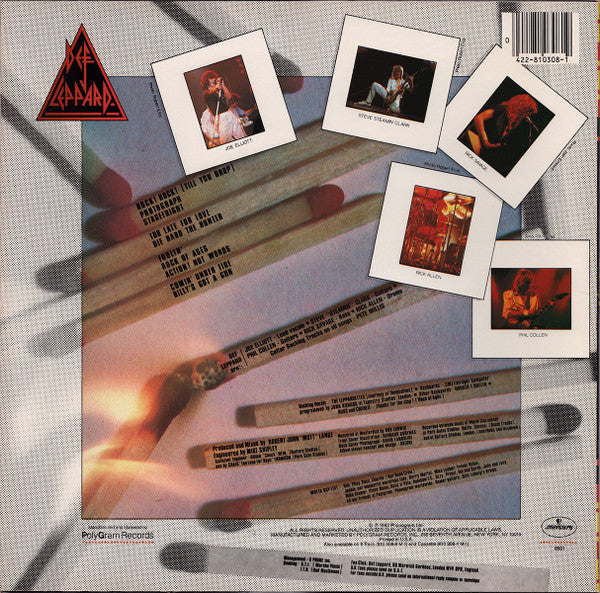 Def Leppard : Pyromania (LP,Album,Stereo)