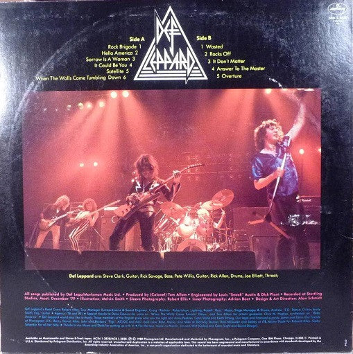 Def Leppard : On Through The Night (LP,Album)