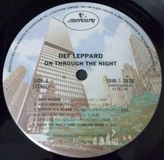 Def Leppard : On Through The Night (LP,Album)