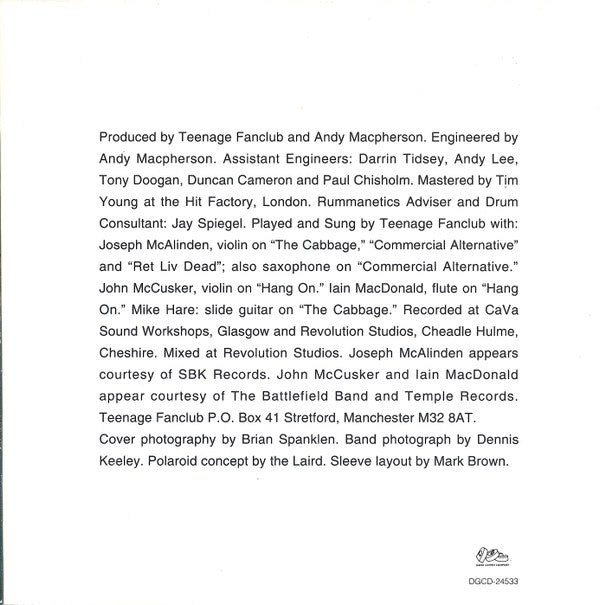 Teenage Fanclub : Thirteen (Album)