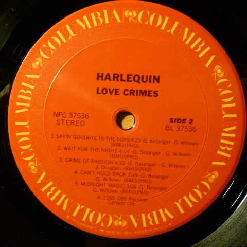 Harlequin (3) : Love Crimes (LP,Album)