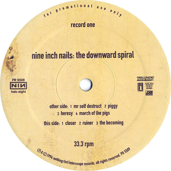 Nine Inch Nails : The Downward Spiral (LP,Album,Promo)