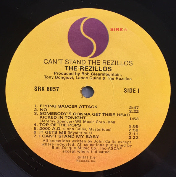 Rezillos, The : Can't Stand The Rezillos (LP,Album,Reissue)
