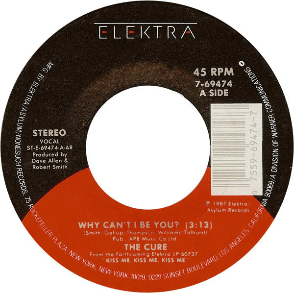 Cure, The : Why Can't I Be You? (7",45 RPM,Single)