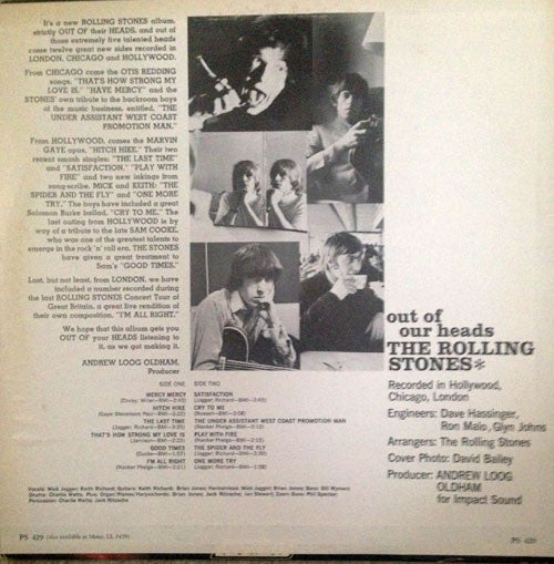 Rolling Stones, The : Out Of Our Heads (LP,Album,Repress,Stereo)