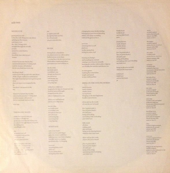 Echo & The Bunnymen : Songs To Learn & Sing (LP,Compilation,Stereo)