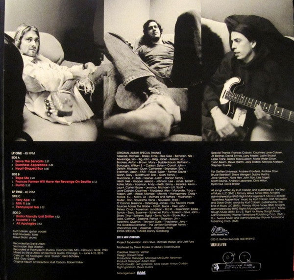 Nirvana : In Utero (2013 Mix) (12",Album,45 RPM)