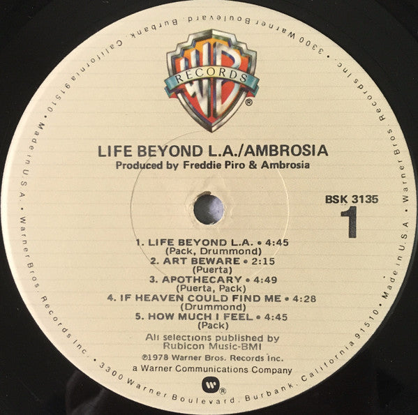 Ambrosia (2) : Life Beyond L.A. (LP,Album)