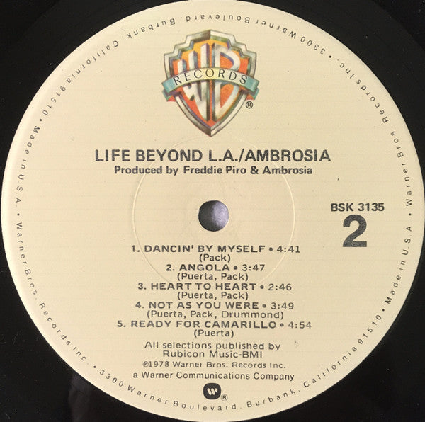 Ambrosia (2) : Life Beyond L.A. (LP,Album)