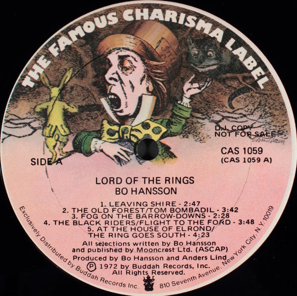 Bo Hansson : Music Inspired By Lord Of The Rings (LP,Album,Promo)