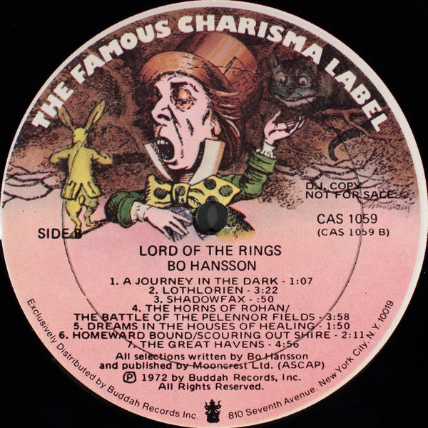 Bo Hansson : Music Inspired By Lord Of The Rings (LP,Album,Promo)