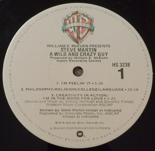 Steve Martin (2) : A Wild And Crazy Guy (LP,Album)