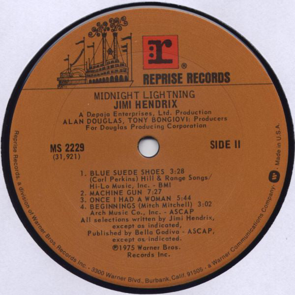 Jimi Hendrix : Midnight Lightning (LP,Album)