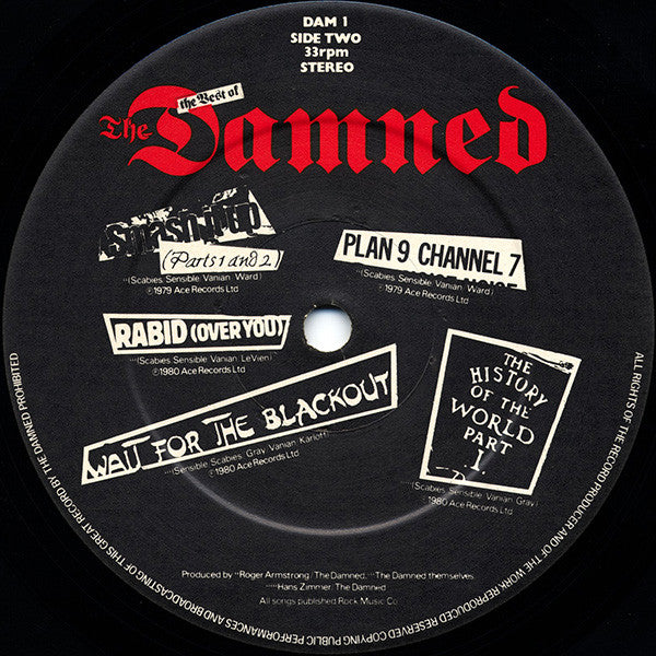 Damned, The : Another Great Record From The Damned: The Best Of The Damned (LP,Compilation,Stereo)