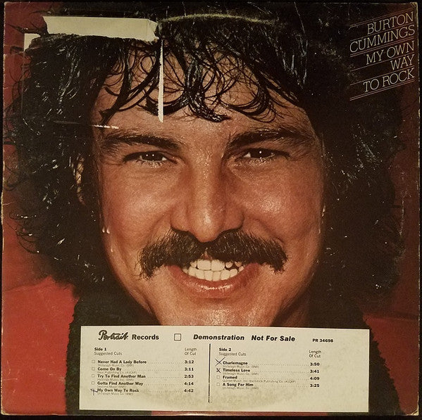 Burton Cummings : My Own Way To Rock (LP,Album,Promo)