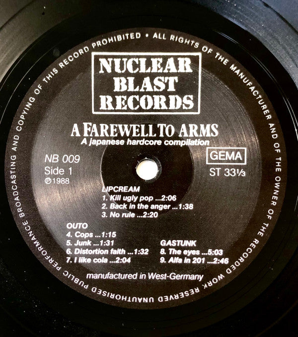 Various : A Farewell To Arms (LP,Compilation,Reissue)