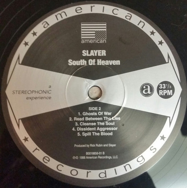 Slayer : South Of Heaven (LP,Album,Reissue,Remastered)