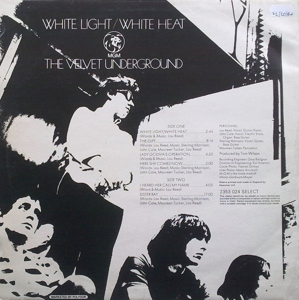 Velvet Underground, The : White Light/White Heat (LP,Album,Reissue,Stereo)