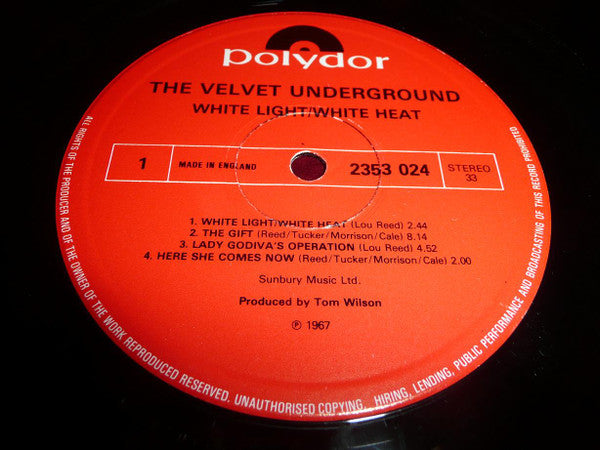 Velvet Underground, The : White Light/White Heat (LP,Album,Reissue,Stereo)