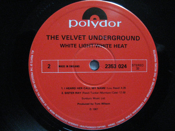 Velvet Underground, The : White Light/White Heat (LP,Album,Reissue,Stereo)