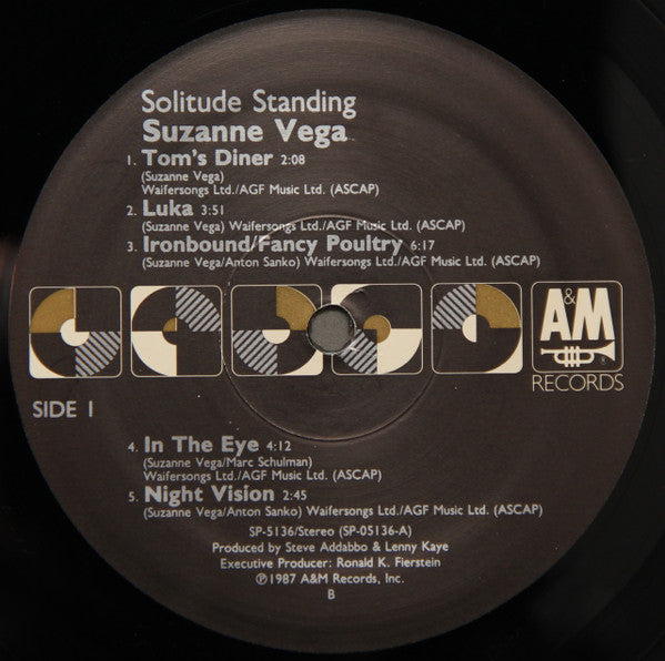Suzanne Vega : Solitude Standing (LP,Album,Stereo)