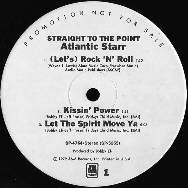 Atlantic Starr : Straight To The Point (LP,Album,Promo)