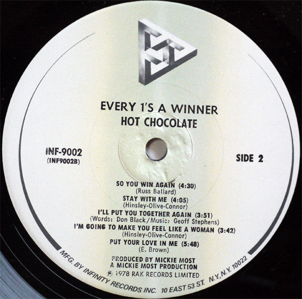Hot Chocolate : Every 1's A Winner (LP,Album)