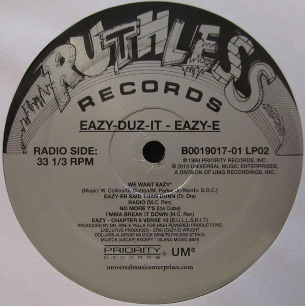 Eazy-E : Eazy-Duz-It (LP,Album,Reissue)