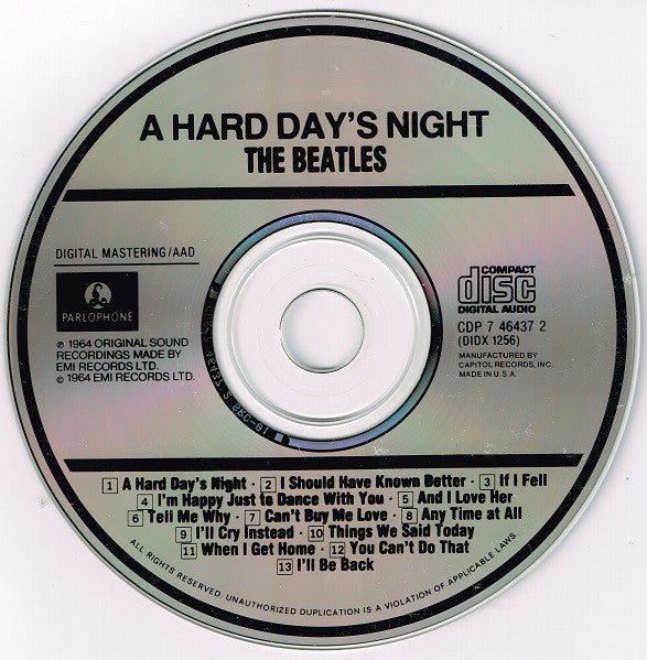 Beatles, The : A Hard Day's Night (Album,Reissue,Mono)